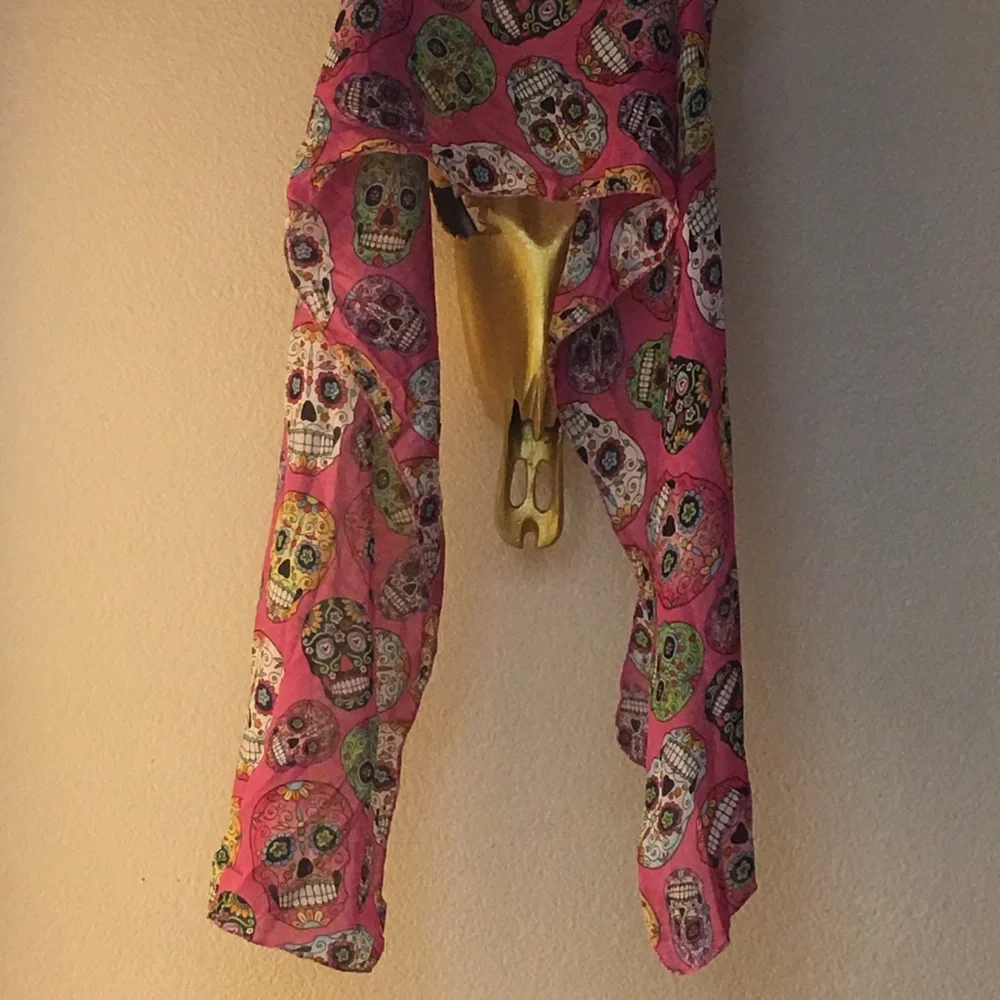 5/$10❤️❤️❤️NEW Skull Scarf Wrap Table Runner! 60”x10” inches